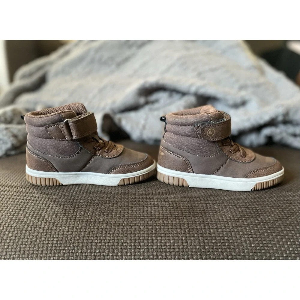 Stride Rite 360 Colby & Melvin Toddler Boot Lot Size 7 Navy Brown Shoes